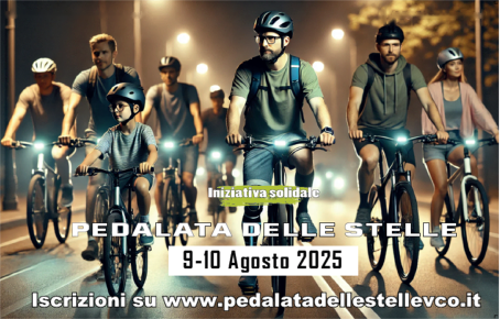 Pedalata delle stelle VCO 9 e 10 agosto 2025 - www.pedalatadellestellevco.it