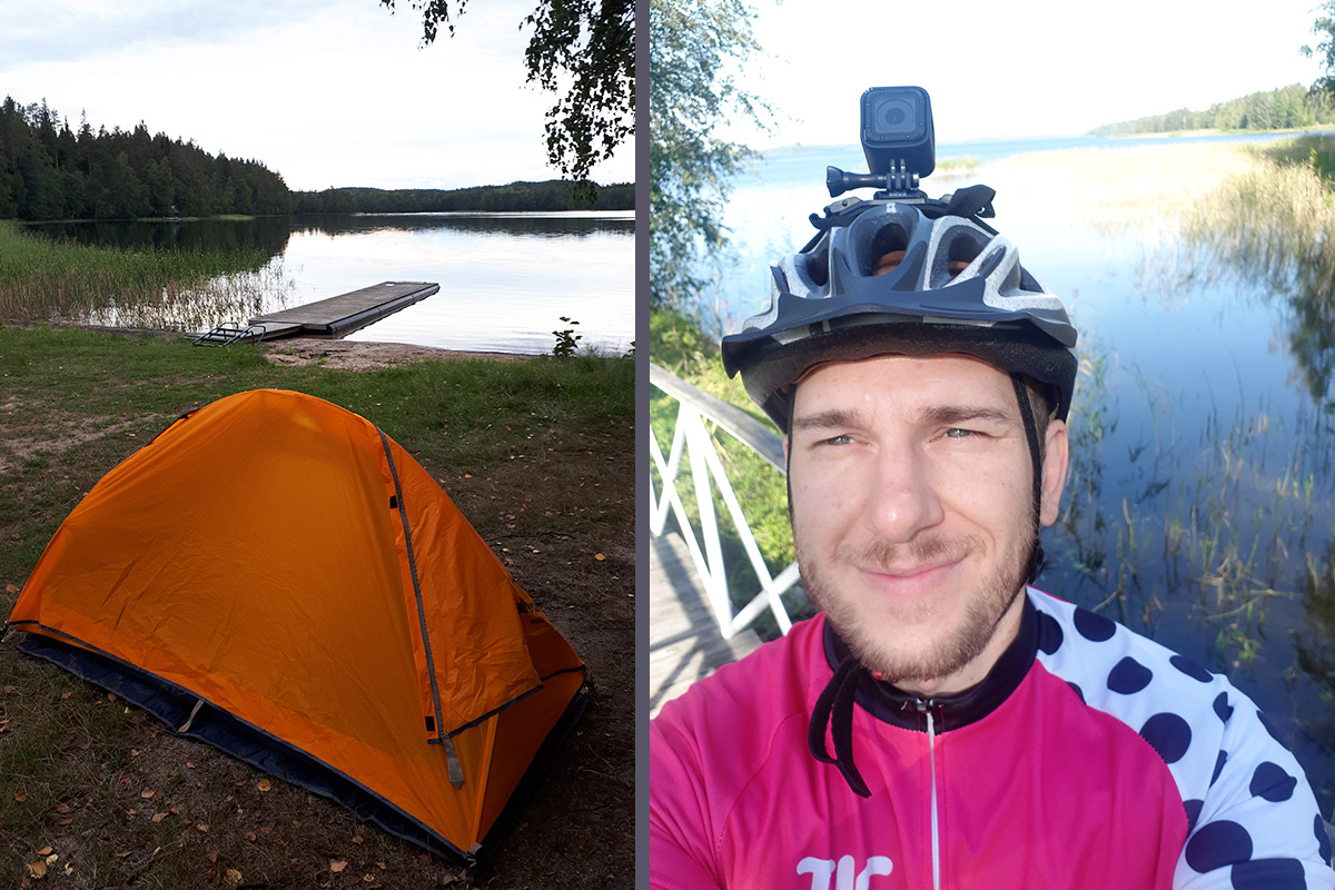 Finlandia in bici tenda