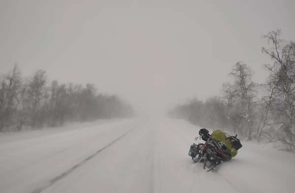 murgia capo nord bici inverno