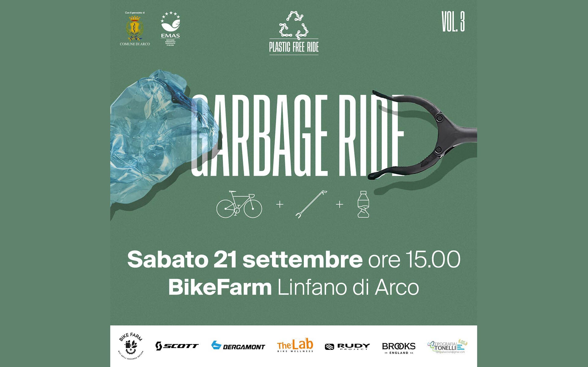 Garbage Ride: 21 settembre in bici per ripulire la Terra