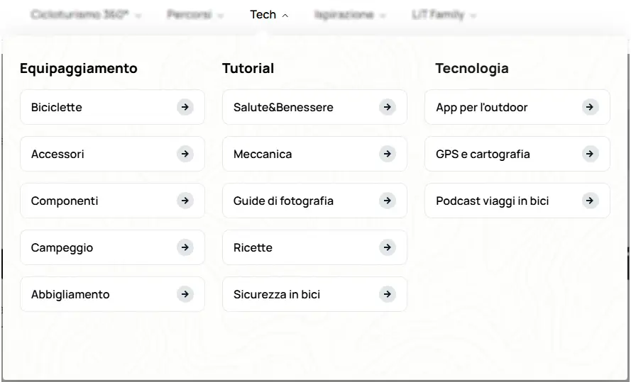 Sezione tech del sito