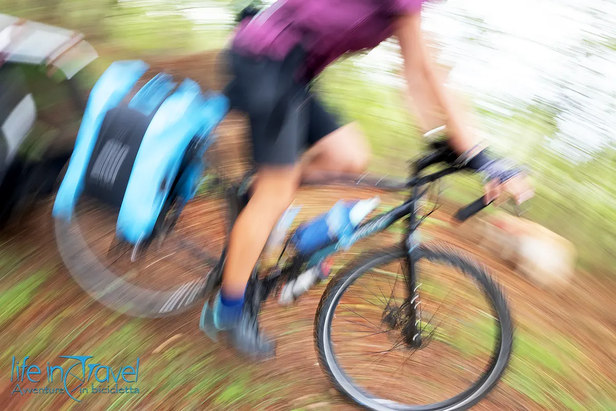 sentiero del tidone in bici