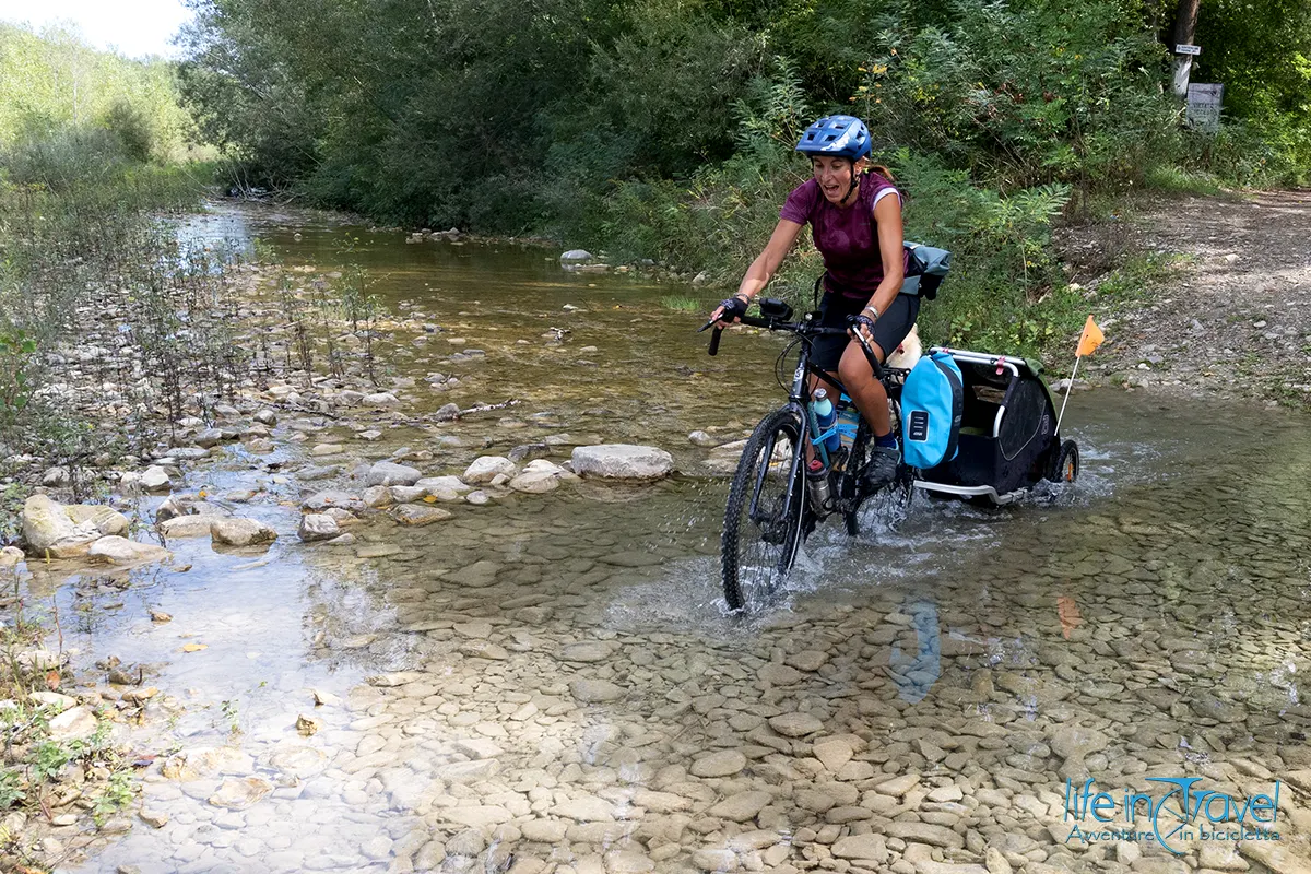 sentiero del tidone guado in bici