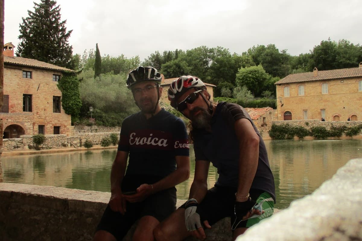 bagno vignoni in bici