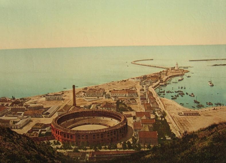 Malaga Plaza de Toros y Malagueta 1900