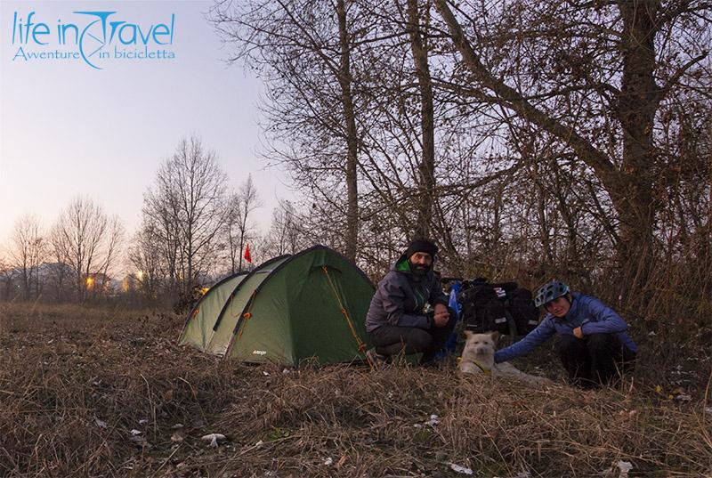 tenda bici cicloviaggiatori