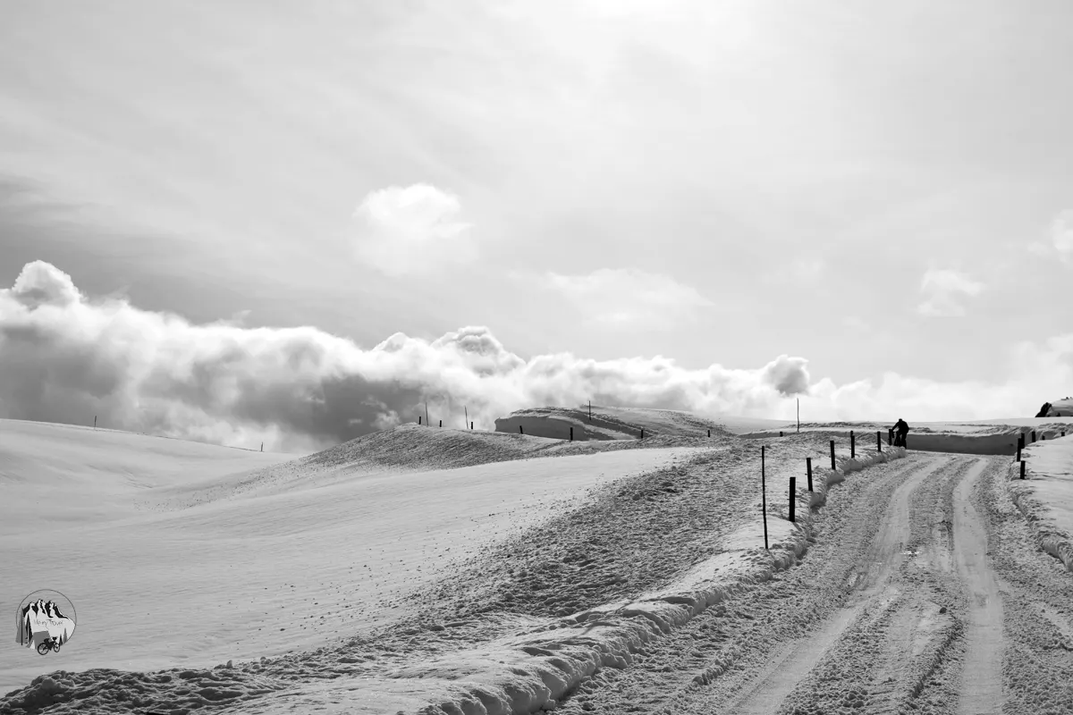 mtb sciliar sulla neve