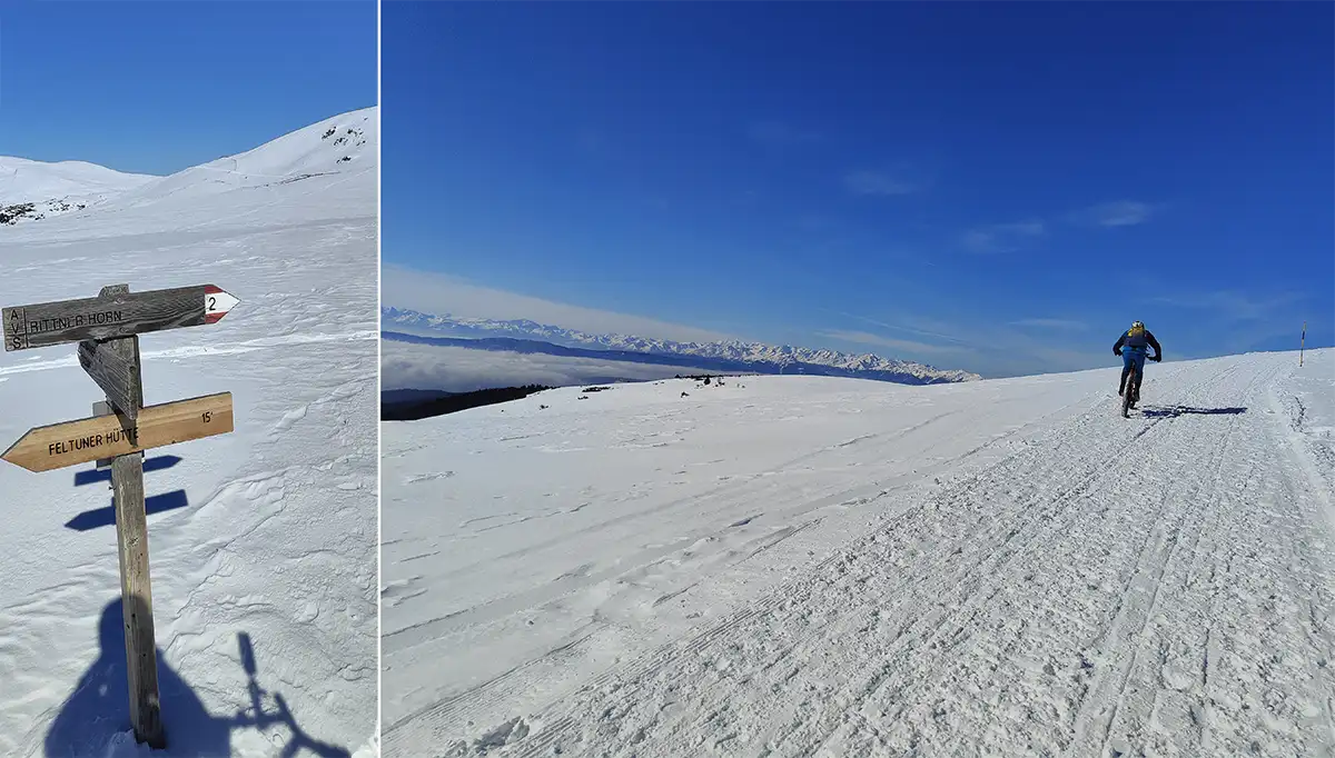 corno del renon neve cartelli