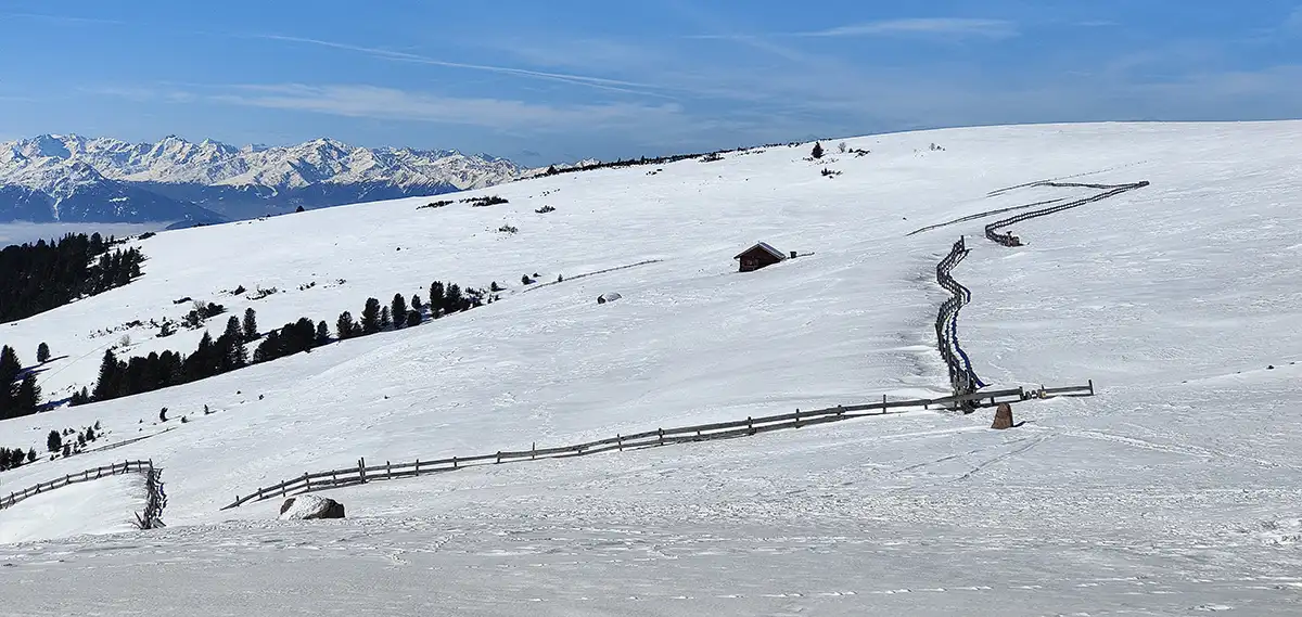 corno del renon neve steccato