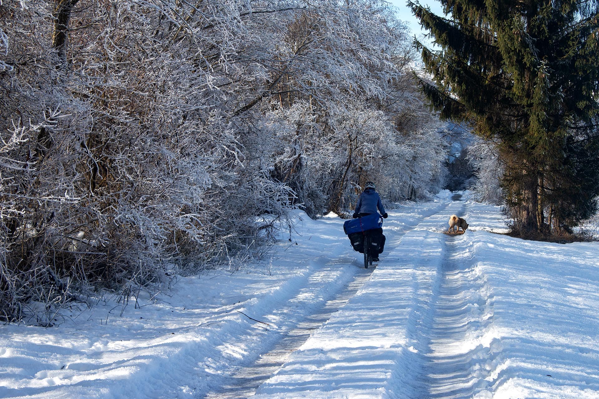 Cosa trasportare per un weekend in bici in inverno?