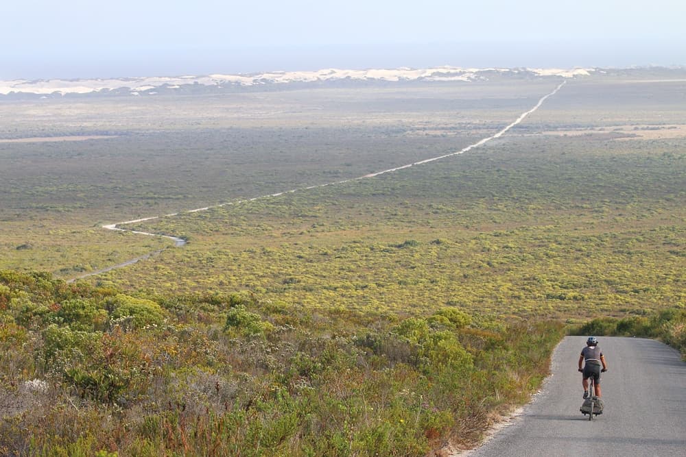 De Hoop nature reserve in bici