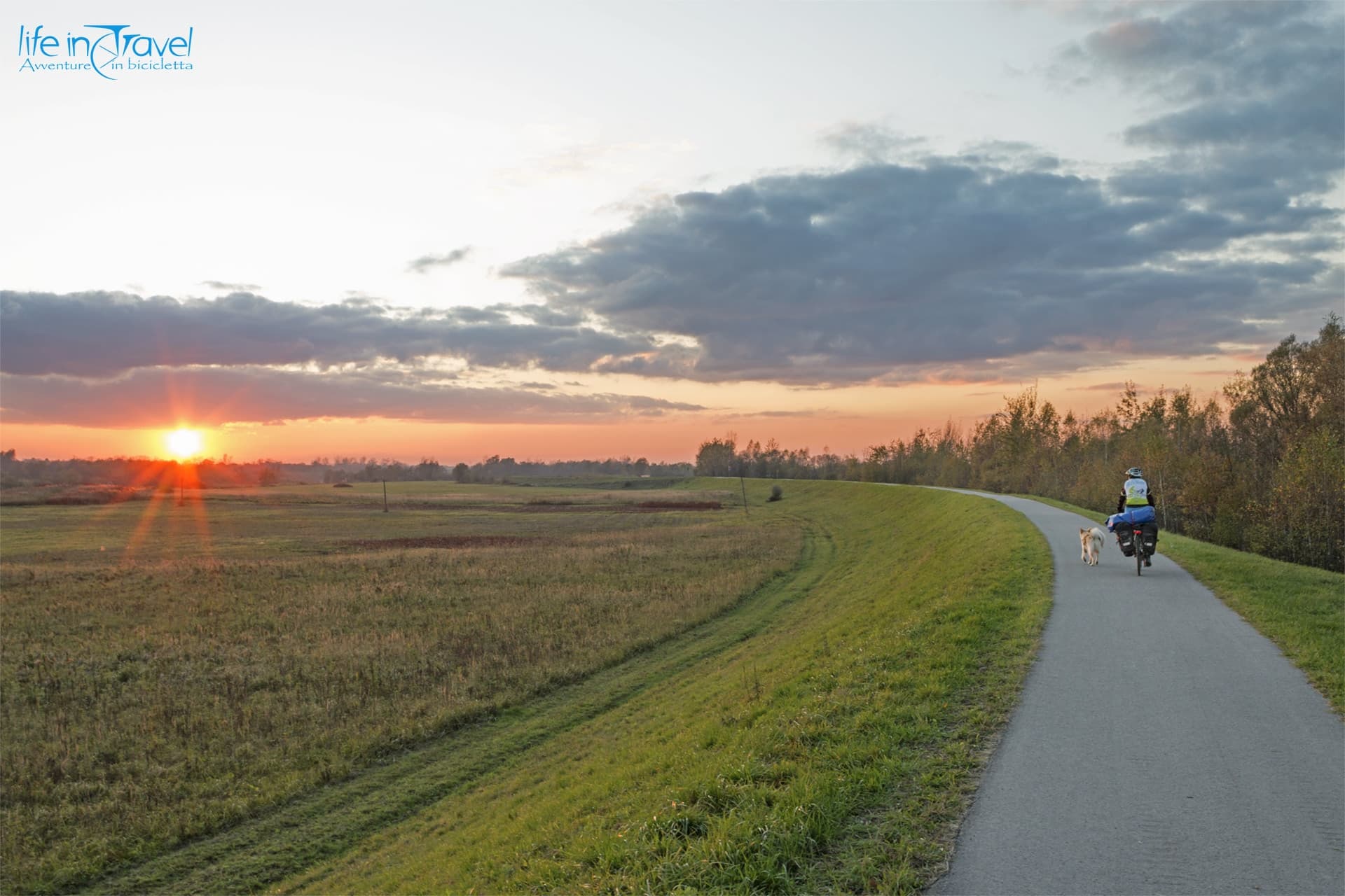 Pista ciclabile in Polonia lungo la Vistola