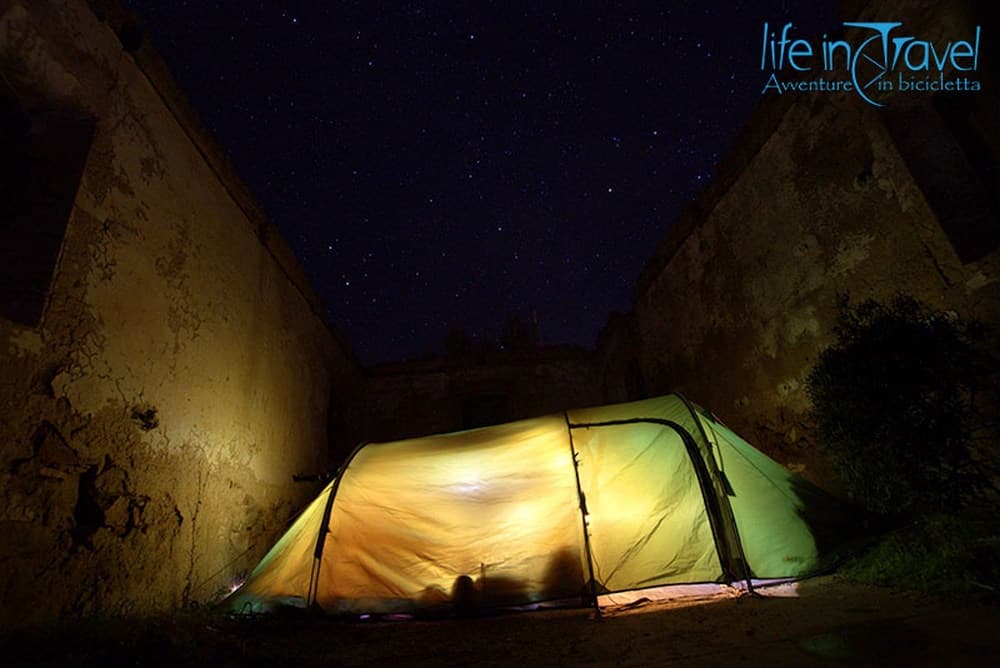 Bicyle touring tent