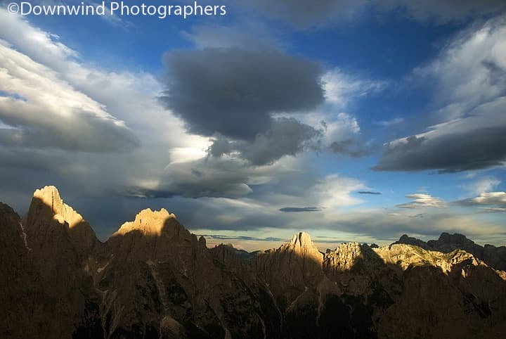 Tramonto sulle dolomiti