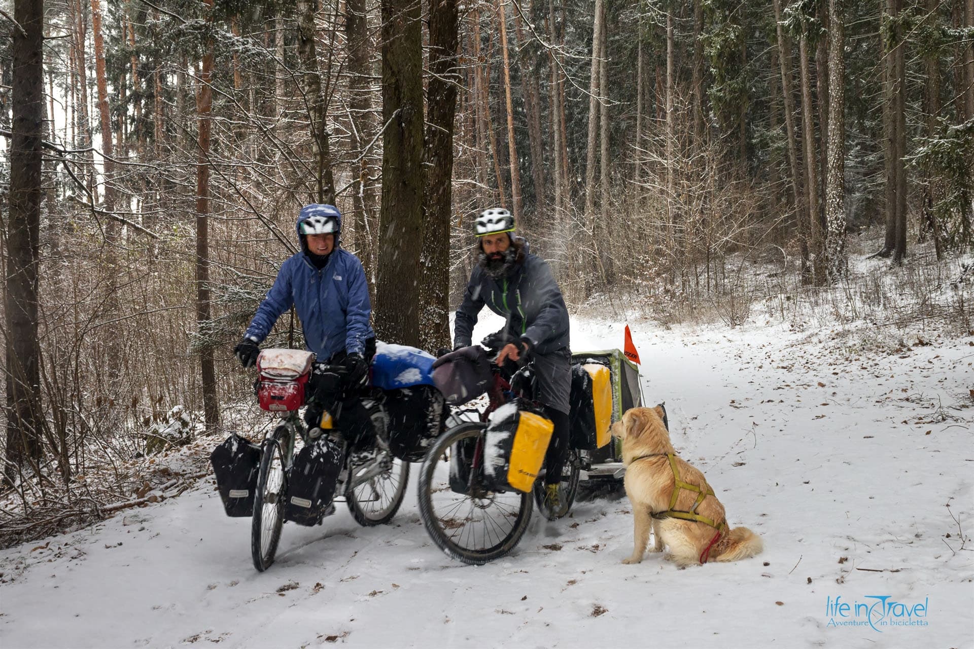 In bici in inverno