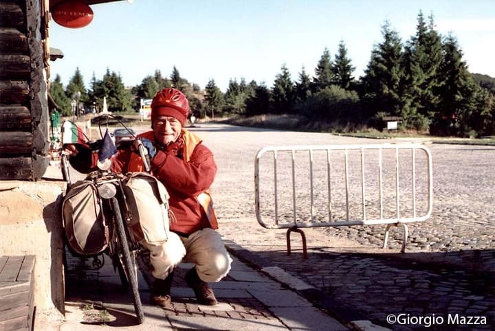 Giorgio Mazza in bici