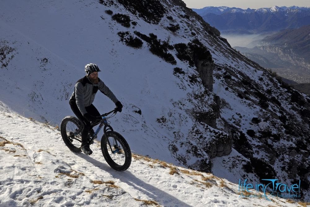 La fat bike in Bondone