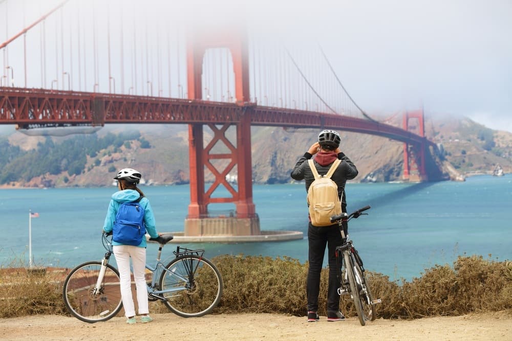 Golden Gate in bici