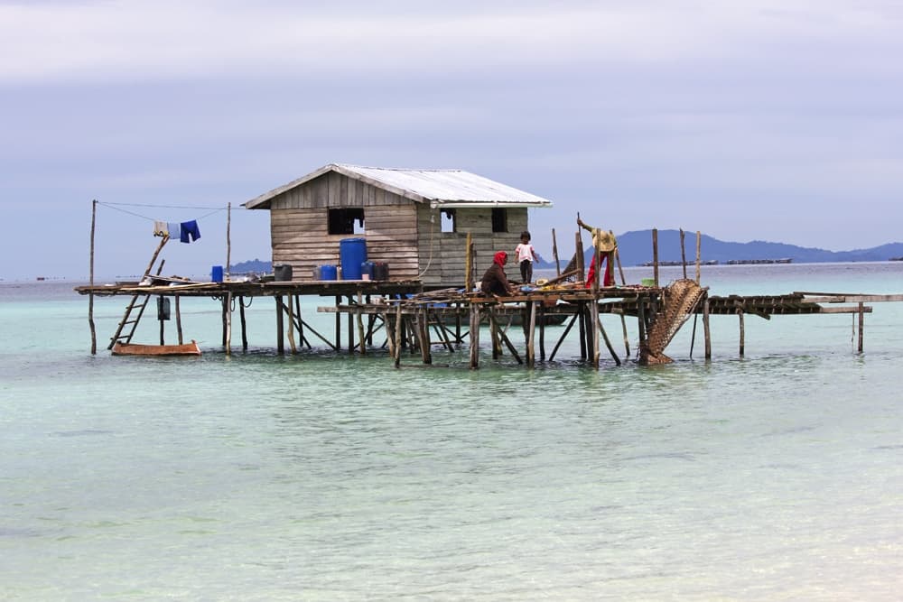 Isola di Sibuan nel Borneo