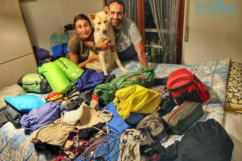 Calcolo del peso dei bagagli per un viaggio in bici