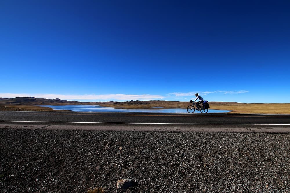 Lagune di Negro Mayo in bici