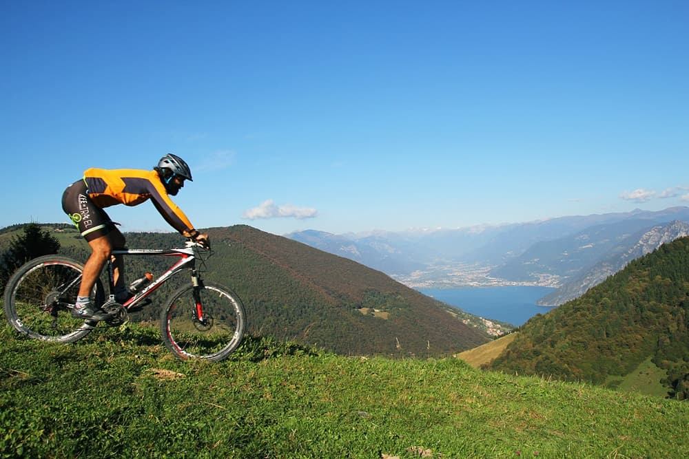 Monte Creò in MTB lago d'Iseo