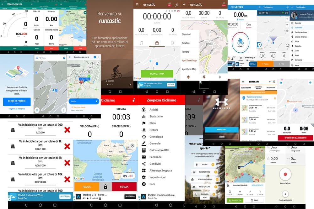 App gps per la bici