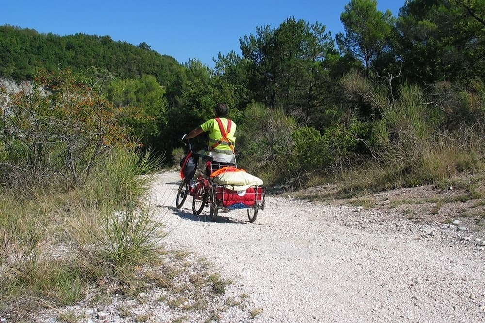 Viaggio in bici con Graziella | Spoleto dalle montagne