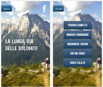 App ciclabile dolomiti