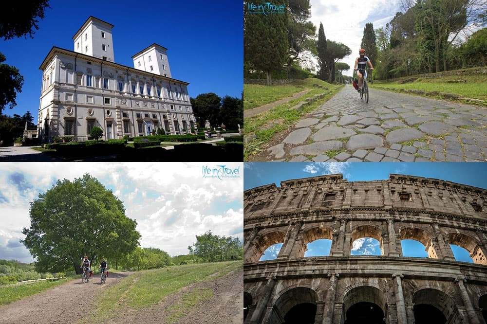 Roma in bici: itinerario dal Colosseo a Villa Borghese