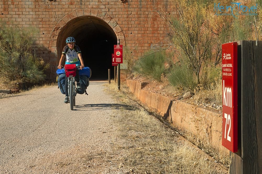 Ferrovia spagnola in bici