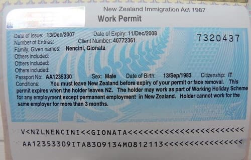 Working holiday visa in Nuova Zelanda: documenti necessari e informazioni