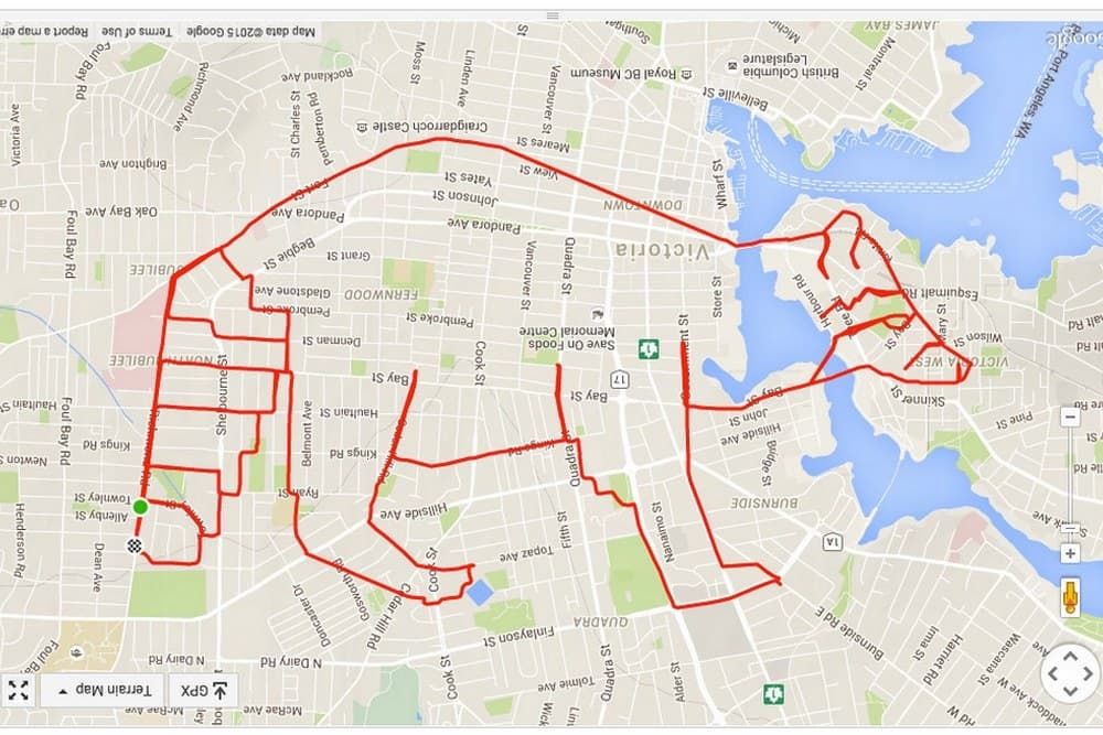 L'arte di Stephen Lund, il biker che disegna con il gps