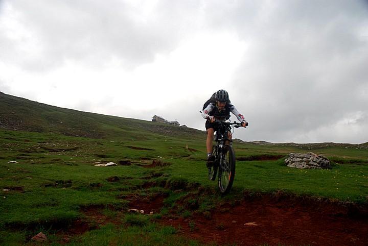 Rifugio Bolzano sull'alpe di Siusi: Dolomiti MTB