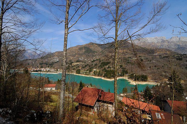 Panorama sul lago Barcis