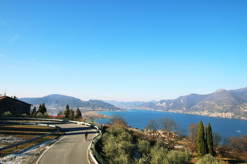 salita da iseo lago