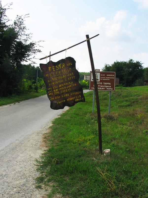 punto tappa via francigena