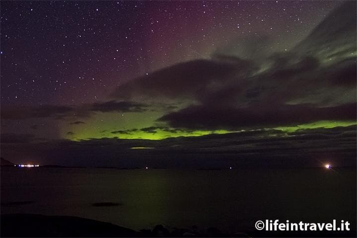 Aurora boreale in Norvegia