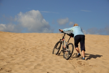 Sabbie di Deliblato in MTB