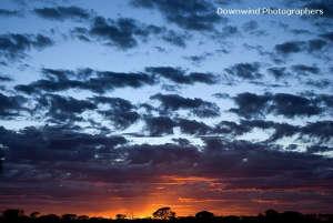 Tramonto nel deserto Australiano