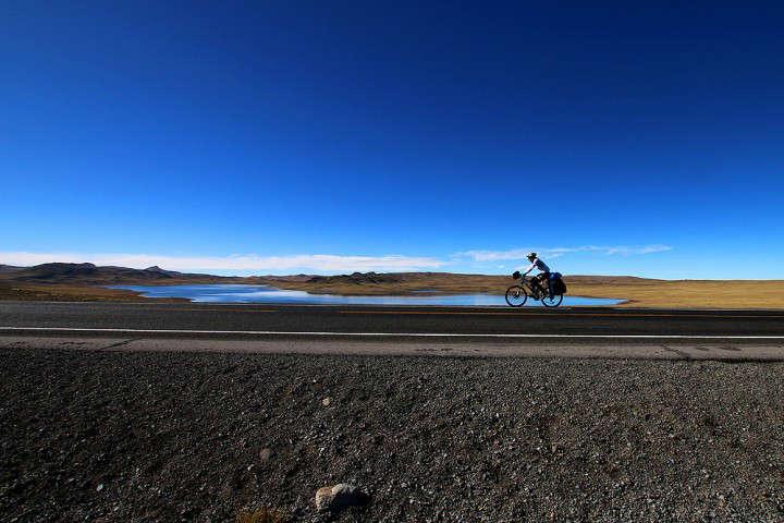 Lagune di Negro Mayo in bici