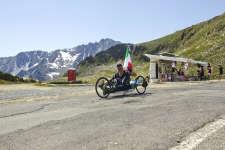 Handbike al Passo Gavia